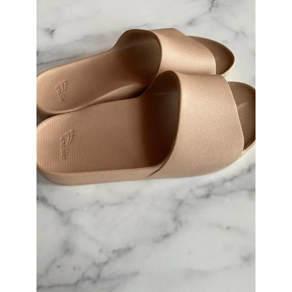 Archies Support Slides Tan Women's Size 7 - Picture 4 of 7
